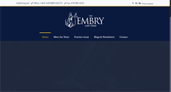 Desktop Screenshot of embrylawfirm.com