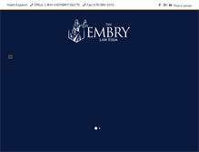 Tablet Screenshot of embrylawfirm.com